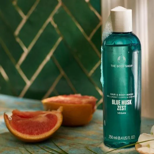 Blue Musk Zest Hair And Body Wash - Image 3